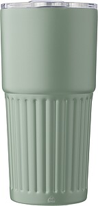 Dvoustěnný hrnek z recyklované nerezové oceli 500 ml, zelená