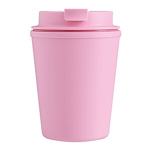 Dvoustěnný izolovaný termohrnek 350 ml, růžová