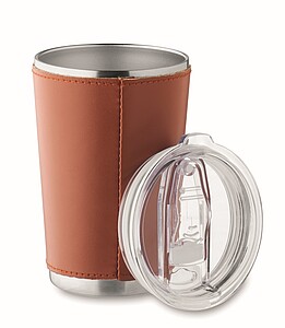 Dvoustěnný kelímek 350 ml, hnědá