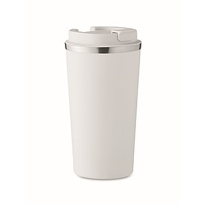 Dvoustěnný nerezový hrnek, 510ml, bílý