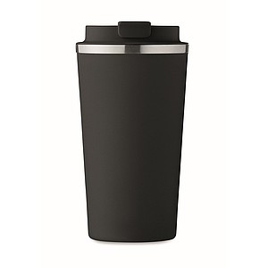 Dvoustěnný nerezový hrnek, 510ml, černý