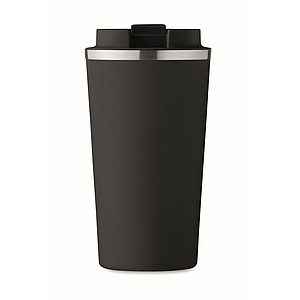 Dvoustěnný nerezový hrnek, 510ml, černý