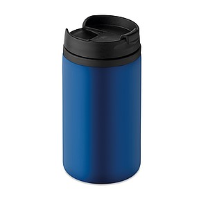 Dvoustěnný nerezový hrnek, objem 250 ml, modrý