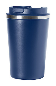 Dvoustěnný nerezový termo hrnek, 350ml, tmavě modrý