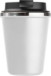Dvoustěnný nerezový termohrnek 350 ml, bílá