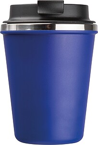 Dvoustěnný nerezový termohrnek 350 ml, modrá