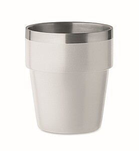 Dvoustěnný pohárek 250 ml, bílá