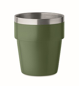 Dvoustěnný pohárek 250 ml, tmavá zelená