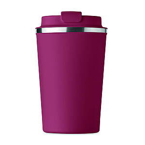 Dvoustěnný pohárek 350 ml, vínová