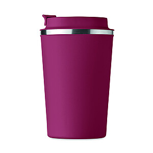Dvoustěnný pohárek 350 ml, vínová