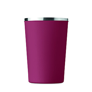 Dvoustěnný pohárek 350 ml, vínová