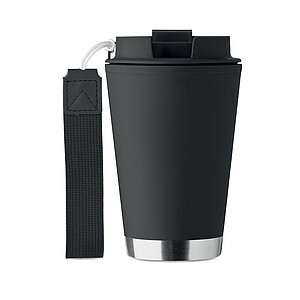 Dvoustěnný termohrnek 300 ml, černá