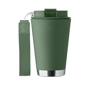 Dvoustěnný termohrnek 300 ml, tmavě zelená