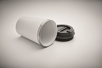 Dvoustěnný termohrnek 350, bílá