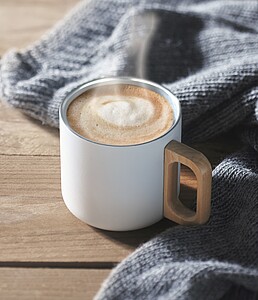 Dvoustěnný termohrnek 350 ml, bílá