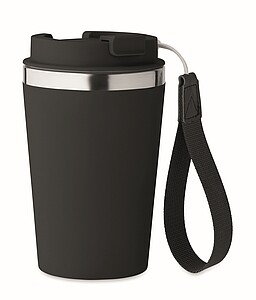 Dvoustěnný termohrnek, 350 ml, černá