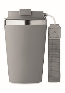 Dvoustěnný termohrnek, 350 ml, šedá