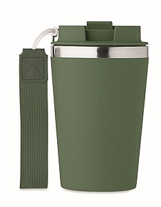 Dvoustěnný termohrnek, 350 ml, tmavá zelená