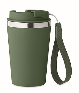 Dvoustěnný termohrnek, 350 ml, tmavá zelená
