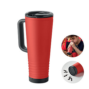 Dvoustěnný termohrnek 700 ml., červená