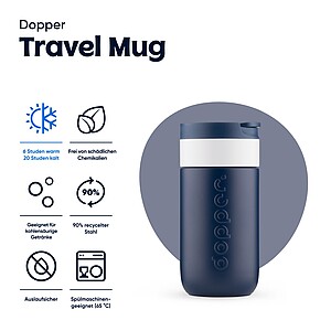Dvoustěnný termohrnek Dopper 300 ml, tmavě modrá