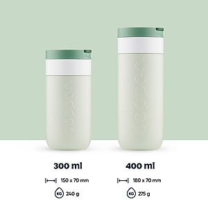 Dvoustěnný termohrnek Dopper 400 ml, jemně zelená