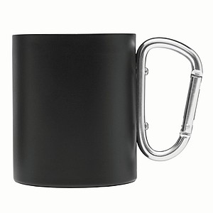 Dvouvrstvý nerezový hrnek, 300ml, černý
