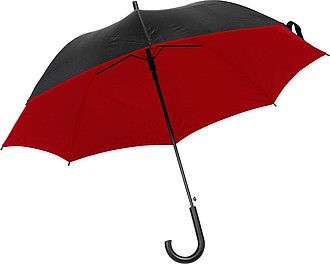 DYCK Automatický deštník, pr.100 cm, z vrchu černý, zespod červený - reklamní deštníky