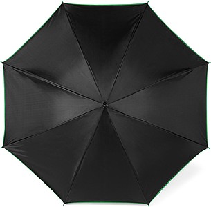 DYCK Automatický deštník, pr.100 cm, z vrchu černý, zespod zelený