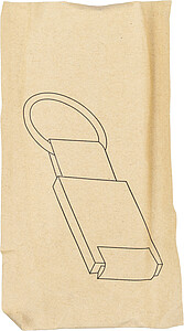 Džínová klíčenka, modrá