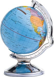 EARTH Pokladnička v tvare glóbusu