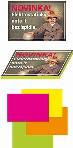 Elektrostatický note-it v přebalu - reklamní předměty