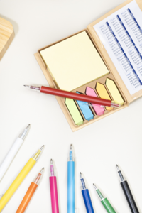 EMPOLI Propiska z recyklovaného hliníku, modrá náplň, žlutá