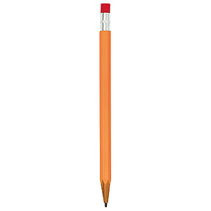 ENOCH Mikrotužka ve tvaru tužky, s gumou, oranžová