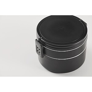 ENSALADA Dvoupatrový box na oběd, 250 ml a 700 ml, černá