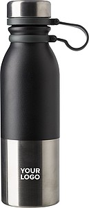ERDAL Dvoustěnná termoska z nerezové oceli, 600 ml, černá