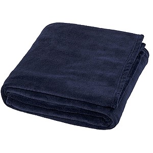 Extra mäkký pléd z coral fleece, tmavomodrá