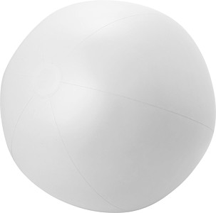 FARAMIR Nafukovací plážový PVC míč, bílý - reklamní předměty