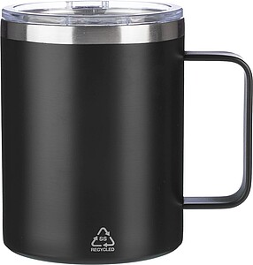 FERHAR Dvojstenný termohrnček z nehrdzavejúcej ocele, 300 ml, čierna