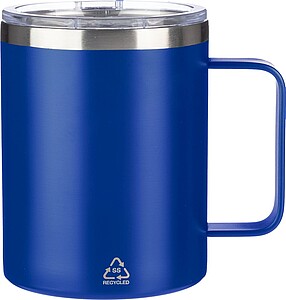 FERHAR Dvojstenný termohrnček z nehrdzavejúcej ocele, 300 ml, tmavomodrá