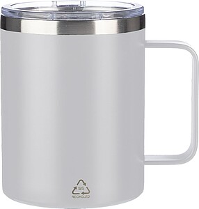 FERHAR Dvoustěnný termohrnek z nerezové oceli, 300 ml, bílá