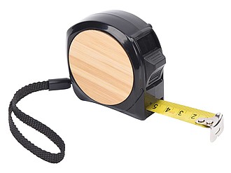 FILOR Zrolovateľný meter s bambusovou stenou, 5 m, čierny
