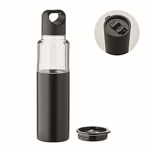 Fľaša 2v1, 610 ml, čierna