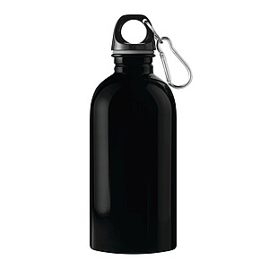 Fľaša na pitie z nehrdzavejúcej ocele 400 ml, čierna