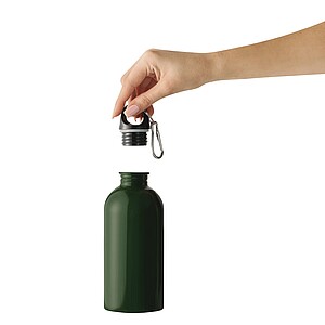 Fľaša na pitie z nehrdzavejúcej ocele 400 ml, tmavozelená