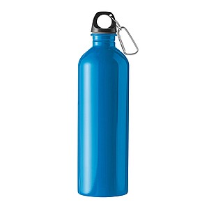Fľaša na pitie z nehrdzavejúcej ocele 750 ml, modrá