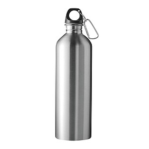 Fľaša na pitie z nehrdzavejúcej ocele 750 ml, strieborná