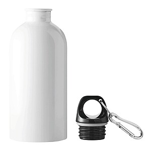 Fľaša na pitie z nerezovej ocele 400ml, biela