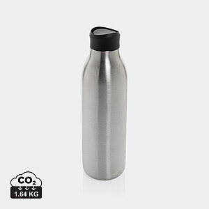 Fľaša na vodu 600 ml z nerezovej ocele, strieborná