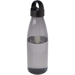 Fľaša na vodu z recyklovaného plastu 800 ml, čierna